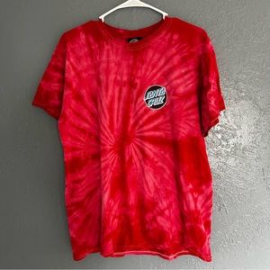 santa cruz tie dye tee